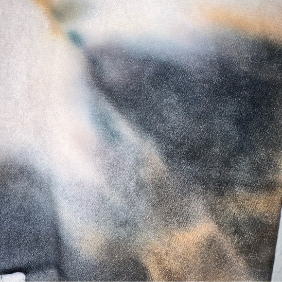 Planet Gold - Tie Dye Velvet Cropped Zip-Up Hoodie - Picture 5 of 8